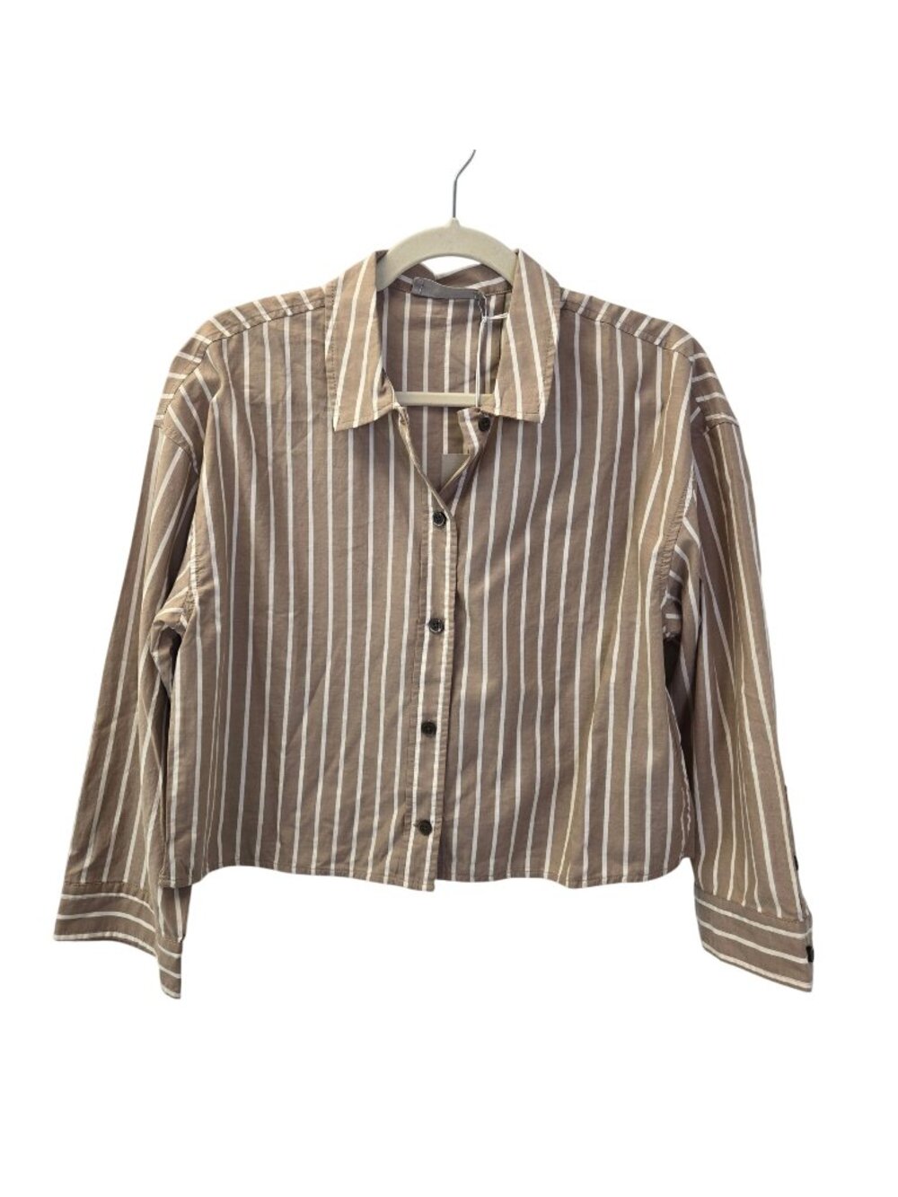 NWT Everlane The Woven Button Down PJ Top Cotton Size Small